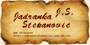 Jadranka Stepanović vizit kartica